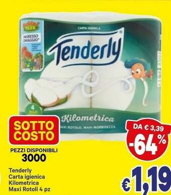 A&O Tenderly Carta igienica offerta