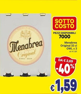 A&O Menabrea Birra offerta