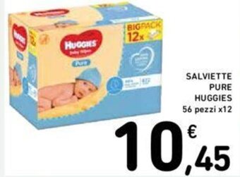 Conad SALVIETTE PURE HUGGIES 56 pezzi x12 offerta