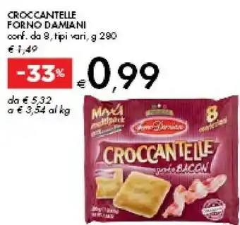 Bennet Forno damiani Croccantelle Gusto Bacon 280 G(ml) offerta