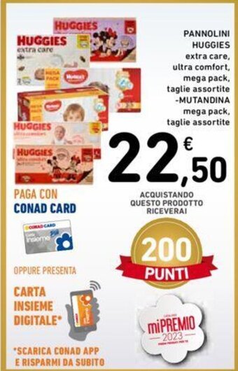 Conad PANNOLINI HUGGIES -Mutandina offerta