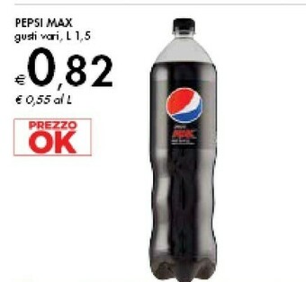 Bennet Pepsi Max Zero Zucchero 1500 G(ml) offerta