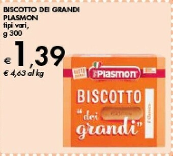 Bennet Plasmon Biscotto Dei Grandi offerta