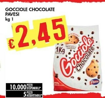 Bennet Pavesi Gocciole Chocolate 1000 G(ml) offerta