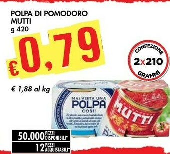 Bennet Mutti Mai Vista Una Polpa Così! 420 G(ml) offerta