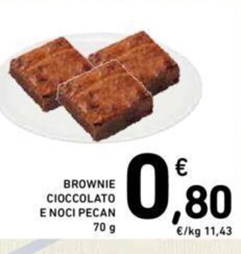 Conad BROWNIE CIOCCOLATO E NOCI PECAN 70 g offerta