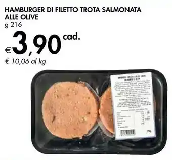 Bennet Hamburger Di Filetto Trota Salmonata Alle Olive offerta
