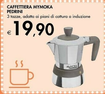 Pedrini MyMoka Induction 3 Tazze Tortora