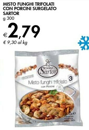 Bennet Sartor Misto Funghi Trifolati Con Porcini Surgelato offerta