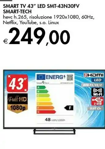 Bennet Smart-tech Smart Tv Smt-43n30fv offerta