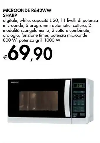 Bennet Sharp Microonde R642ww offerta