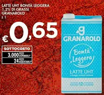 Bennet Granarolo Latte Uht Bontà Leggera 1,2% Di Grassi offerta