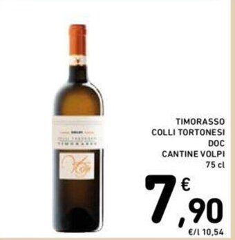 Conad TIMORASSO COLLI TORTONESI DOC CANTINE VOLPI 75 cl offerta