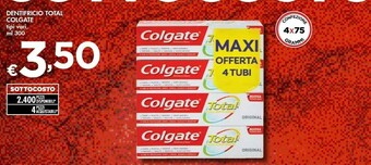 Bennet Colgate Dentifricio Total offerta