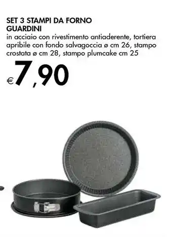 Bennet Set 3 Stampi Da Forno Guardini offerta