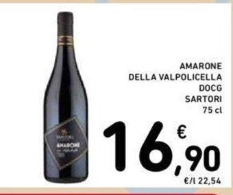 Conad AMARONE DELLA VALPOLICELLA DOCG SARTORI 75 cl offerta