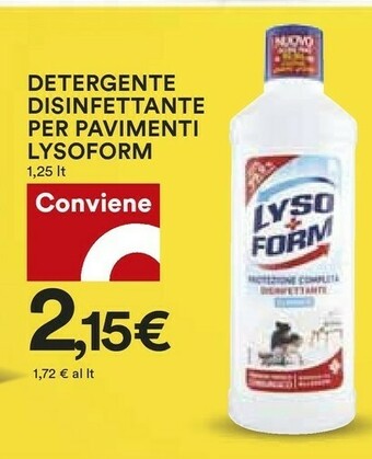 Coop Lysoform Pulizia pavimenti offerta
