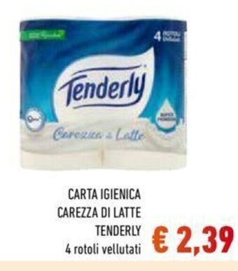Conad CARTA IGIENICA CAREZZA DI LATTE TENDERLY offerta
