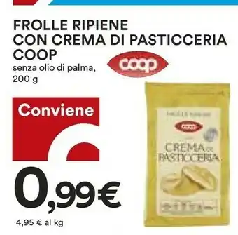 Coop Coop - Frolle Ripiene Con Crema Di Pasticceria 200 G(ml) offerta