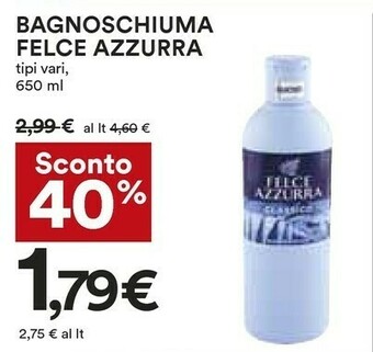 Coop Felce Azzurra Amber & Argan Doccia Gel Unisex Corpo Ambra, Noce Di Argan 650 Ml offerta