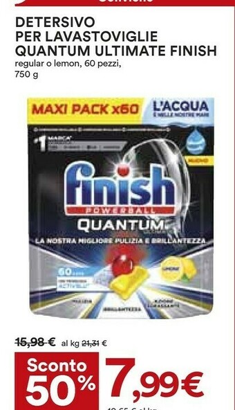 Coop Finish Detersivo lavastoviglie offerta
