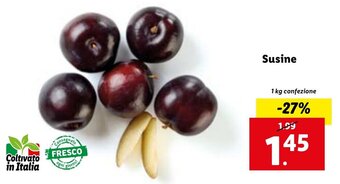 Lidl Susine 1 kg confezione offerta