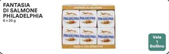 Coop FANTASIA DI SALMONE PHILADELPHIA 6 x 25 g offerta