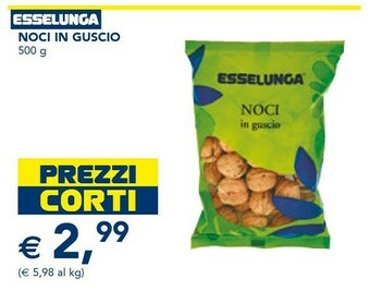 Esselunga Esselunga - Noci In Guscio 500 G(ml) offerta