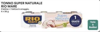 Coop TONNO SUPER NATURALE RIO MARE 4 x 56 g offerta