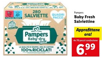 Lidl Pampers Baby Fresh Salviettine offerta