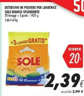 Coop Sole Detersivo in polvere offerta