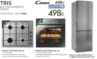 Tempo Candy COOKinApp CMXG22DS Superficie Piana Microonde Combinato 22 L  800 W Argento offerta di Unieuro