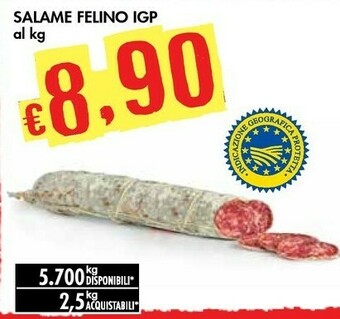 Bennet Salame Felino Igp offerta