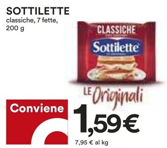Coop SOTTILETTE classiche, 7 fette, 200 g offerta