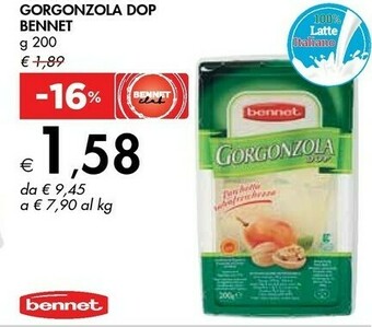 Bennet Gorgonzola Dop offerta