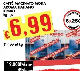 Bennet Kimbo Caffè Aroma Italiano Gusto Deciso offerta