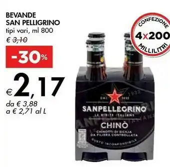 Bennet San Pelligricno Bevande offerta