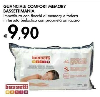 Bennet Bassettimania Guanciale Comfort Memory offerta