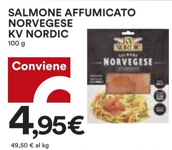 Coop SALMONE AFFUMICATO NORVEGESE KV NORDIC 100 g offerta