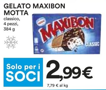 Coop GELATO MAXIBON MOTTA classico, 4 pezzi, 384 g offerta