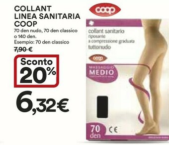 Coop Coop Collant Linea Sanitaria offerta
