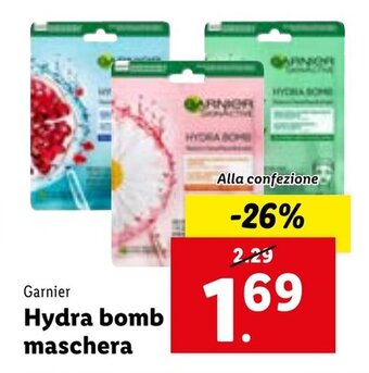 Lidl Garnier Hydra bomb maschera offerta