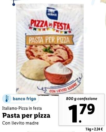 Italiamo-Pizza in festa Pasta per pizza 800 g confezione