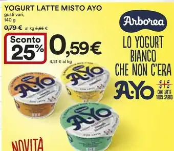 Coop Arborea Yogurt Latte Misto Ayo140g offerta