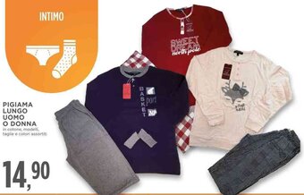 Conad PIGIAMA LUNGO UOMO O DONNA offerta