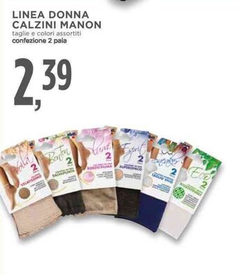 Conad LINEA DONNA CALZINI MANON offerta