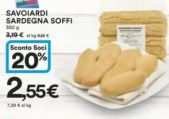Coop Savoiardi Sardegna Soffi offerta