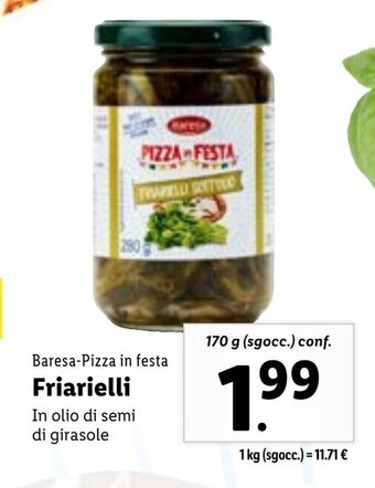 Baresa-Pizza in festa Friarielli 170 g (sgocc.) conf.