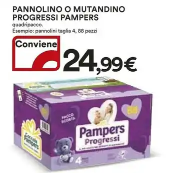 Coop Pampers Pannolino Progressi offerta