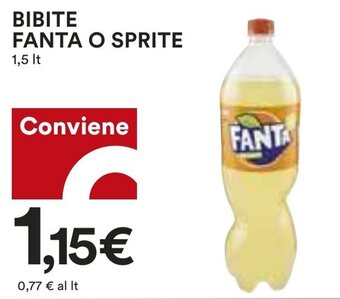 Coop BIBITE FANTA O SPRITE 1,5 lt offerta
